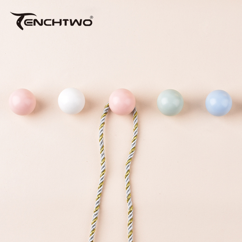 Round Ceramic Hook Clothes Han - Cabinet Knob Round 评论和价格