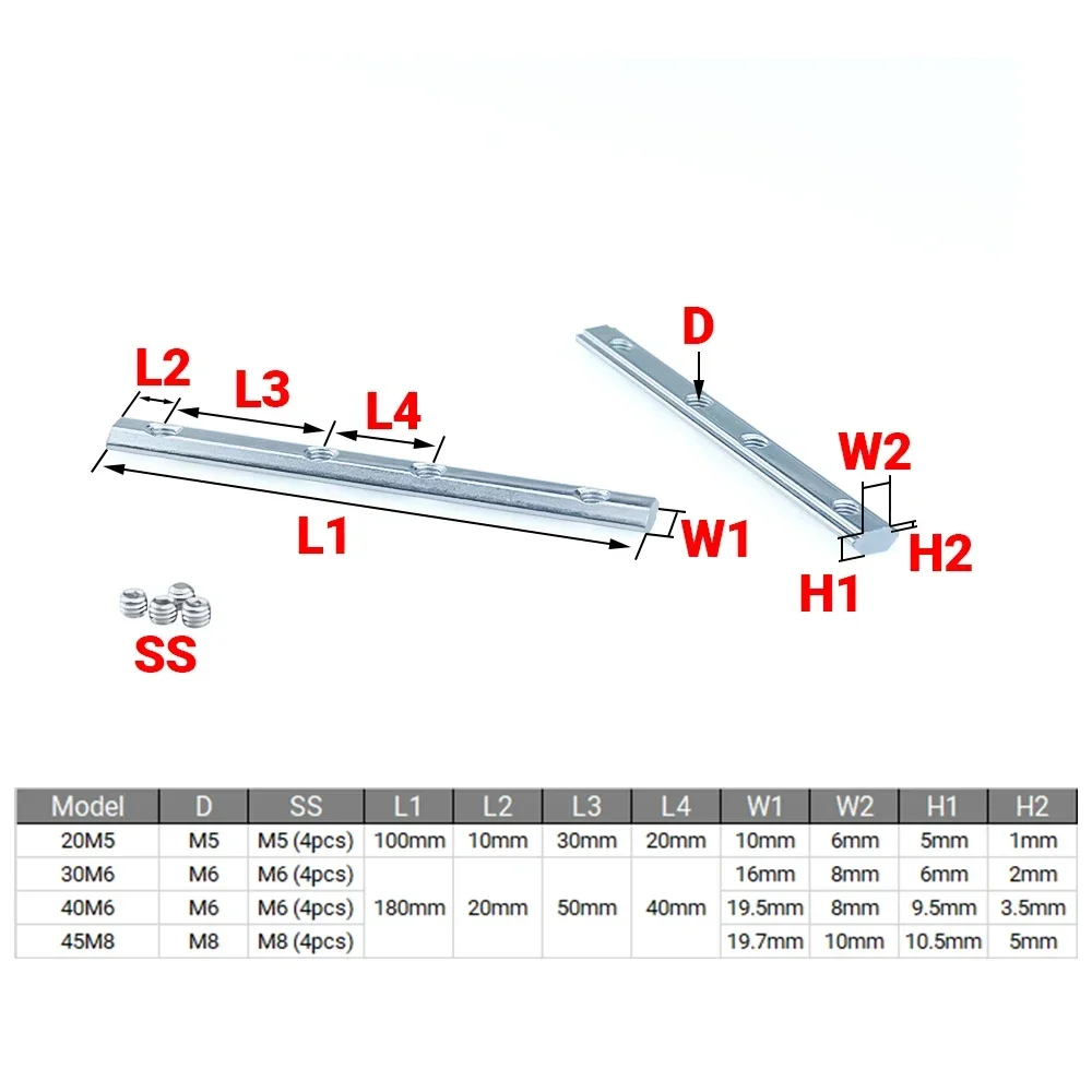 4Pcs V-Slot T-Slot Joiner 180  - Joint Connector Bracket 评论和价格