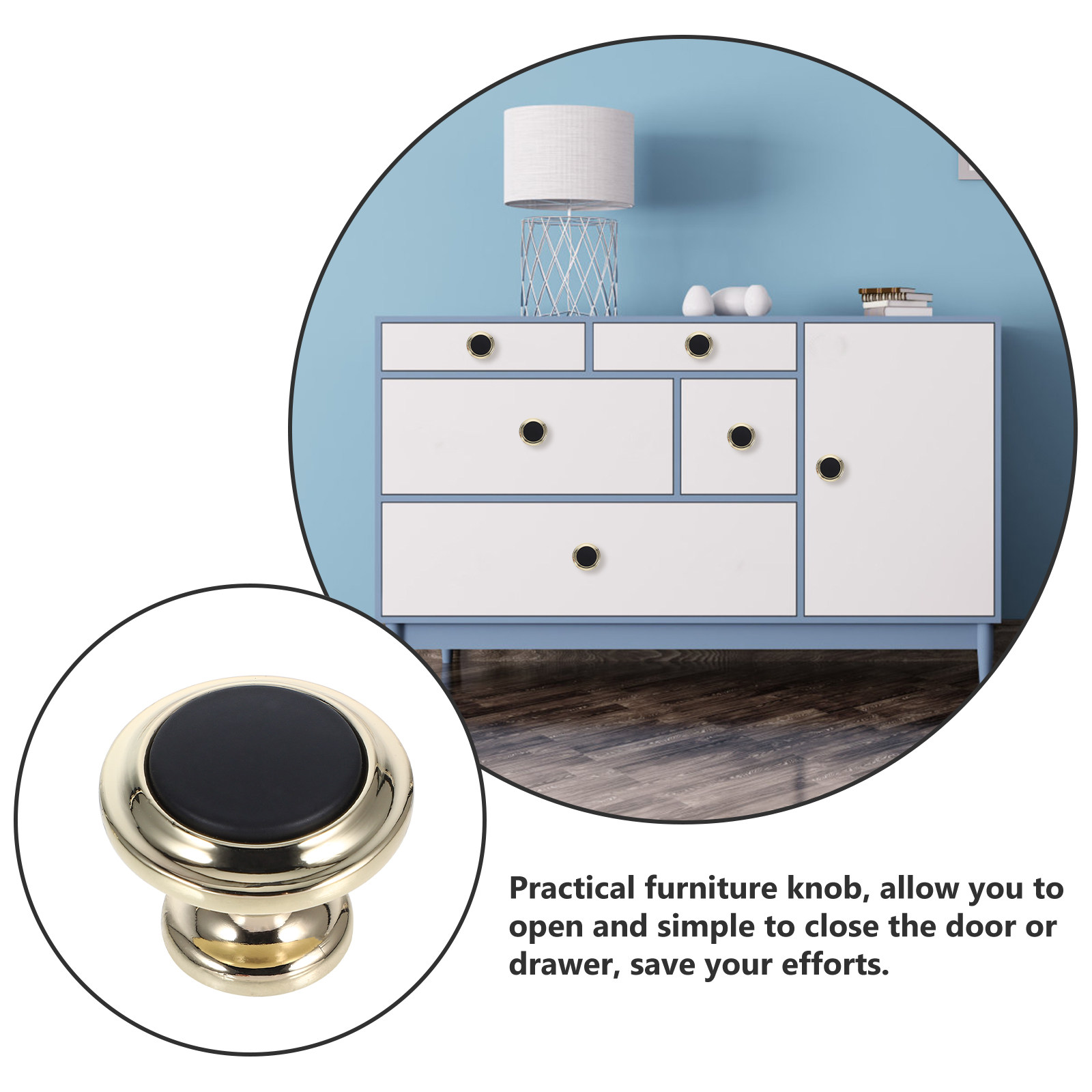 2Pcs Round Knobs for Cabinets  - Cabinet Knob Round 评论和价格