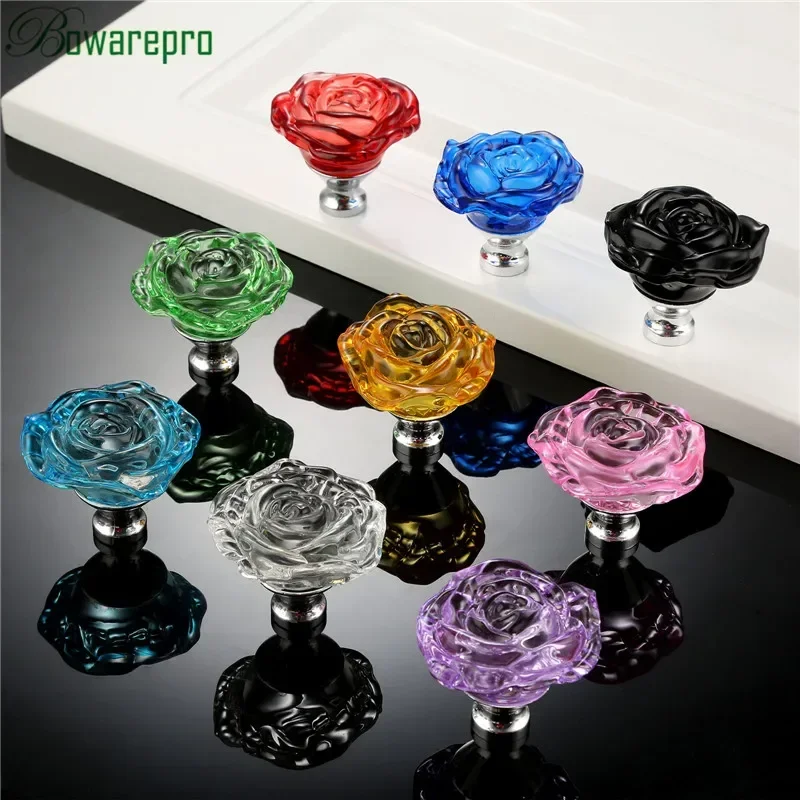 bowarepro 50MM Crystal Rose Gl - Cabinet Knob Round 评论和价格
