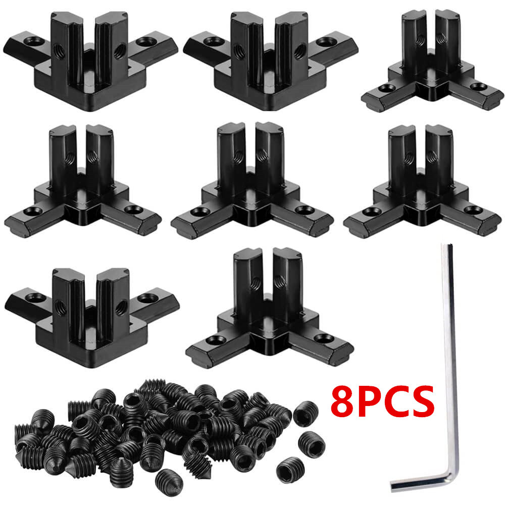 8Pcs Aluminum Profile 90 Degre - Joint Connector Bracket 评论和价格