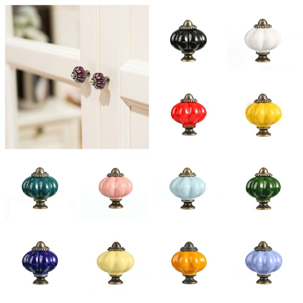 Simple Single Hole Ceramic Pum - Cabinet Knob Round 评论和价格